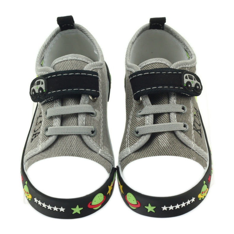 American Club Baskets américaines chaussures pour enfants semelle intérieure en cuir blanc noir gris 4