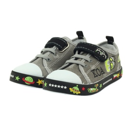 American Club Baskets américaines chaussures pour enfants semelle intérieure en cuir blanc noir gris 3