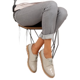 Mocassins avec intérieur cuir 7153 Gris 1