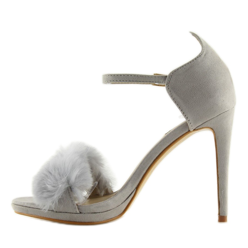 Sandales grises sur talon haut gris L6120 gris 2