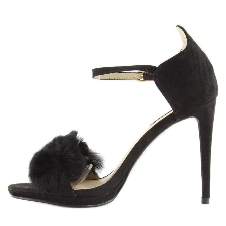 Sandales noires à talon haut L6120 Noir le noir 2