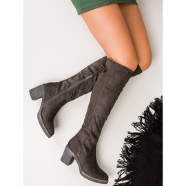 Seastar Bottes en daim sur le poteau gris 7
