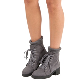 Seastar Boots grises à lacets 2