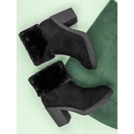 Seastar Bottines En Daim Avec Fourrure le noir 6