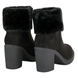 Seastar Bottines En Daim Avec Fourrure le noir 1
