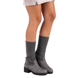 Seastar Bottes hautes à enfiler gris 2 Seastar Bottes hautes à enfiler gris 2