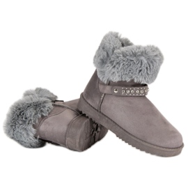 Seastar Mukluki avec fourrure gris 1