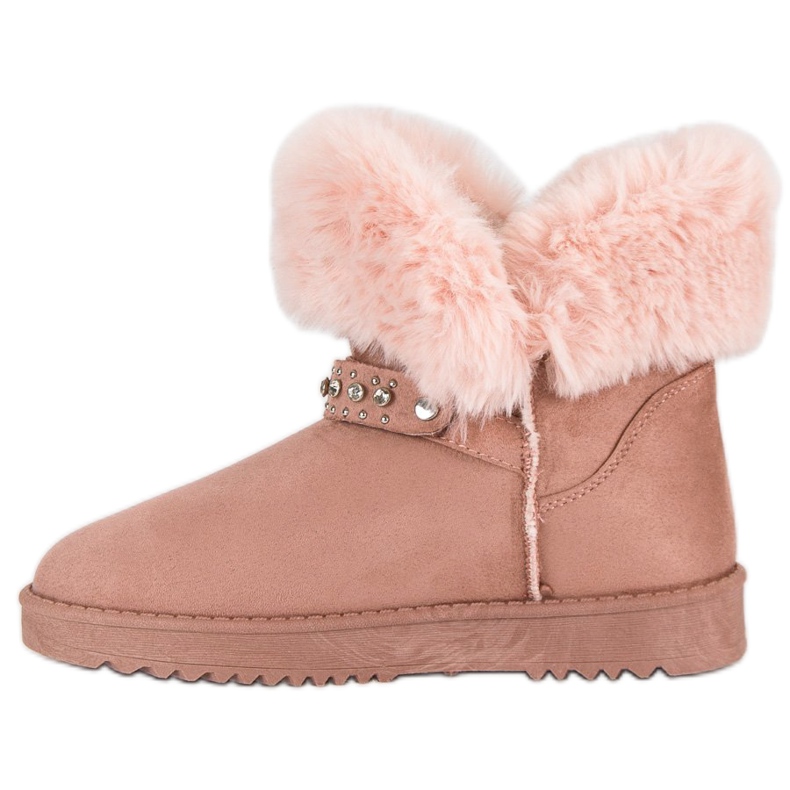 Seastar Mukluki avec fourrure rose 1