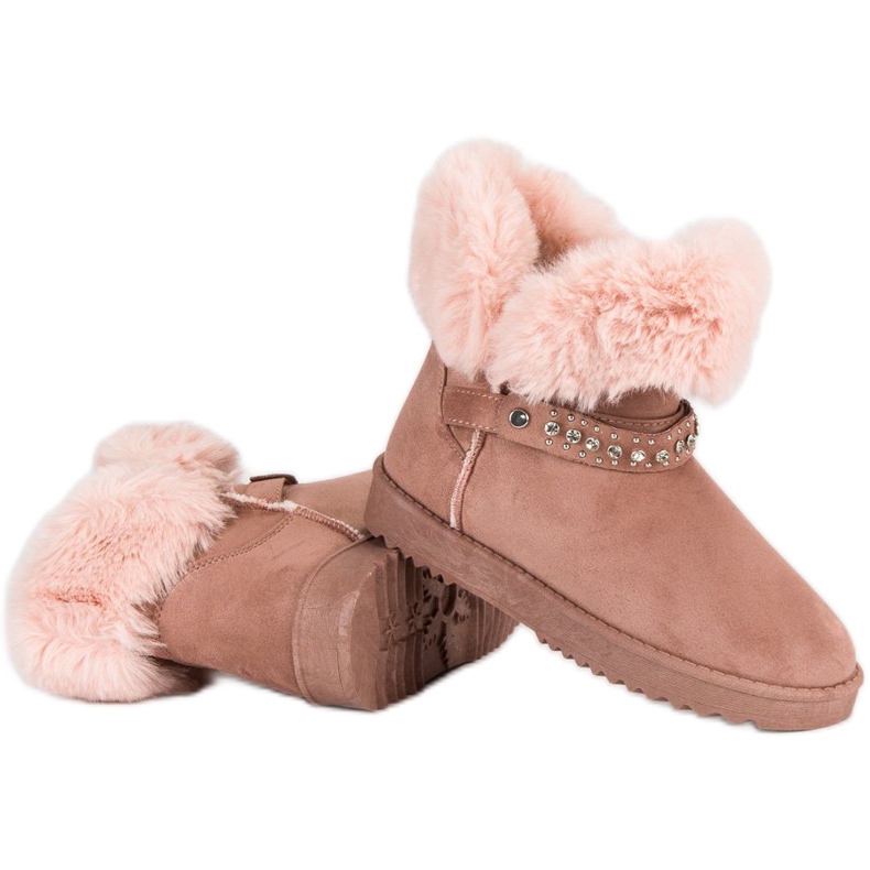 Seastar Mukluki avec fourrure rose 2