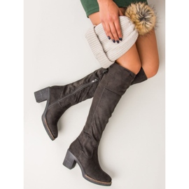 Seastar Bottes en daim sur le poteau gris 8