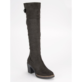 Seastar Bottes en daim sur le poteau gris 1