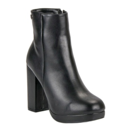 Small Swan Bottes classiques sur le poteau le noir 6