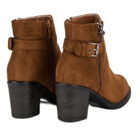 Small Swan Bottes pour femmes à la mode brun 3