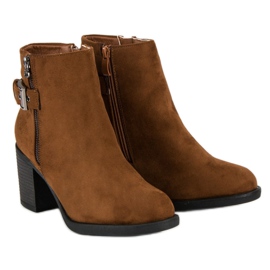 Small Swan Bottes pour femmes à la mode brun 5