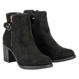 Small Swan Bottes pour femmes à la mode le noir 3