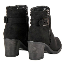 Small Swan Bottes pour femmes à la mode le noir 4