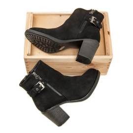 Small Swan Bottes pour femmes à la mode le noir 6
