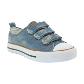 American Club Baskets américaines baskets chaussures pour enfants bleu 1 American Club Baskets américaines baskets chaussures pour enfants bleu 1