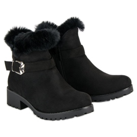 Seastar Bottes chaudes en daim le noir 4