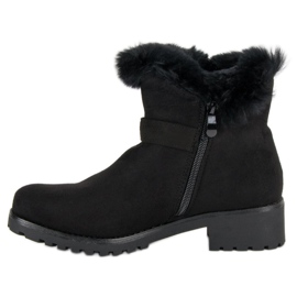 Seastar Bottes chaudes en daim le noir 2