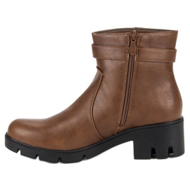 Small Swan Bottes marron d'automne brun 2