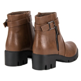 Small Swan Bottes marron d'automne brun 3