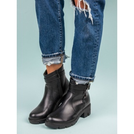 Small Swan Bottes noires d'automne le noir 5