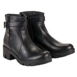 Small Swan Bottes noires d'automne le noir 4
