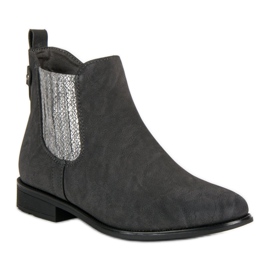 Vinceza Bottines élégantes Jodhpur boots gris 1
