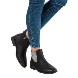 Vinceza Bottines Jodhpur élégantes le noir 2 Vinceza Bottines Jodhpur élégantes le noir 2