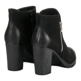 Show It Bottines noires à fermeture éclair le noir 4