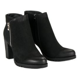 Show It Bottines noires à fermeture éclair le noir 5