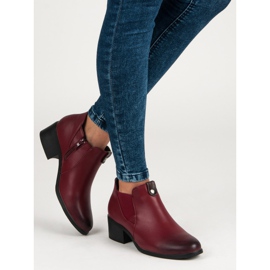 Vinceza Bottines à enfiler bordeaux rouge 1 Vinceza Bottines à enfiler bordeaux rouge 1