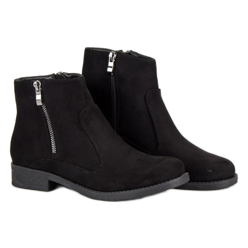 Filippo Bottines en daim noir 2