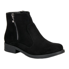 Filippo Bottines en daim noir le noir 3