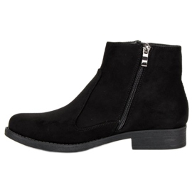 Filippo Bottines en daim noir le noir 4