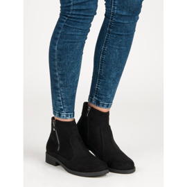 Filippo Bottines en daim noir le noir 6