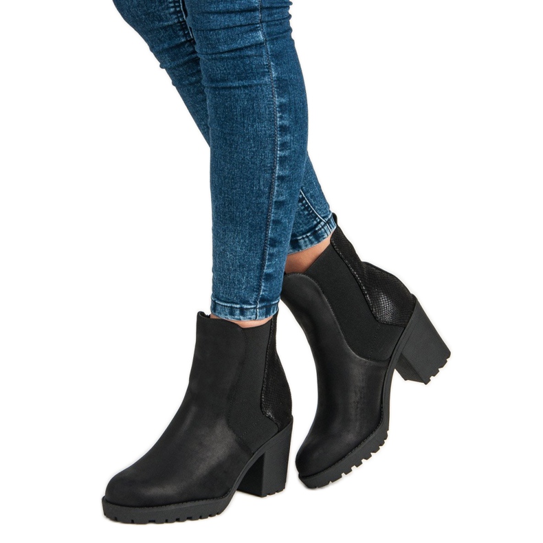 Filippo Bottines Jodhpur à talons hauts noir 2