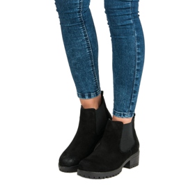 Filippo Bottines en cuir noir le noir 7