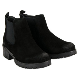 Filippo Bottines en cuir noir le noir 6