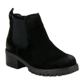 Filippo Bottines en cuir noir le noir 3