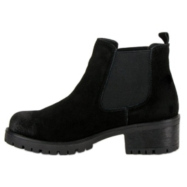 Filippo Bottines en cuir noir le noir 4