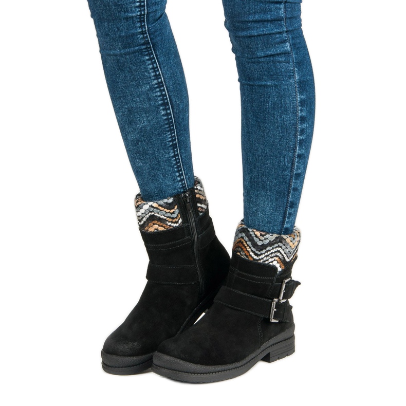 Filippo Bottines en cuir noir 1