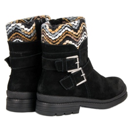 Filippo Bottines en cuir noir le noir 3