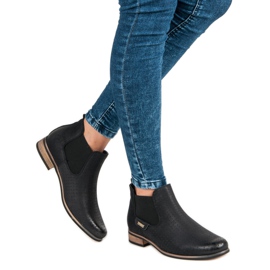 Filippo Bottines noires ajourées le noir 1