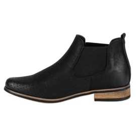 Filippo Bottines noires ajourées le noir 3