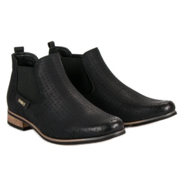 Filippo Bottines noires ajourées le noir 5