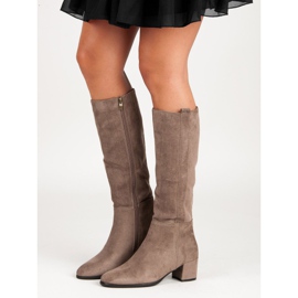 Filippo Bottes beiges à talons hauts 1 Filippo Bottes beiges à talons hauts 1