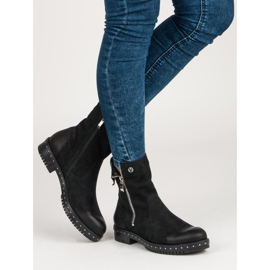 Bottines VINCEZA en Cuir Noir le noir 2
