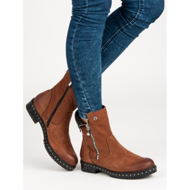 Bottes en cuir marron de VINCEZA brun 2 Bottes en cuir marron de VINCEZA brun 2